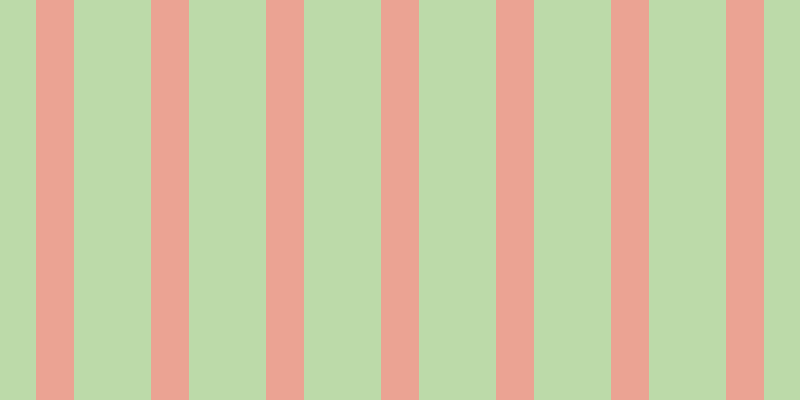 #7bb855 (50%), #eba393 vertical lines, thirty-eight pixels wide, seventy-seven pixels apart
