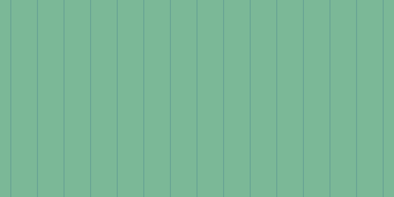 #7bb897, #67a393 vertical lines, two pixels wide, fifty-two pixels apart