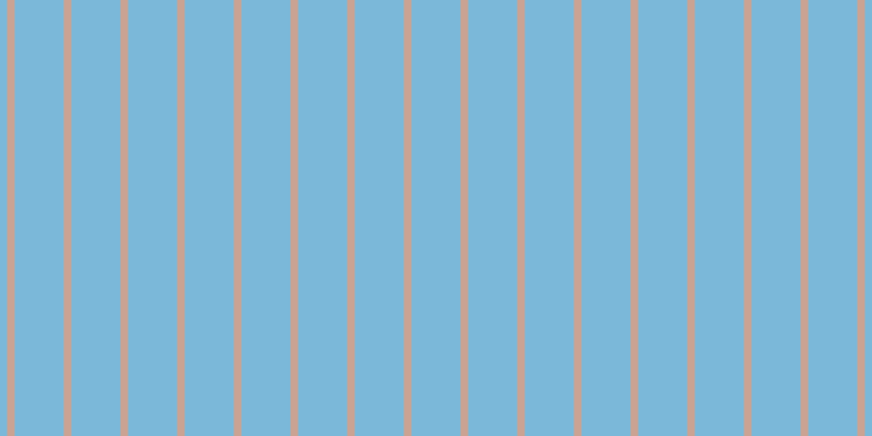 #7bb8d9, #caa393 vertical lines, seven pixels wide, forty-five pixels apart
