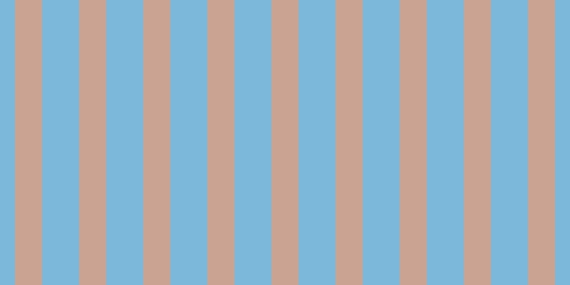 #7bb8d9, #caa393 vertical lines, thirty-eight pixels wide, fifty-two pixels apart