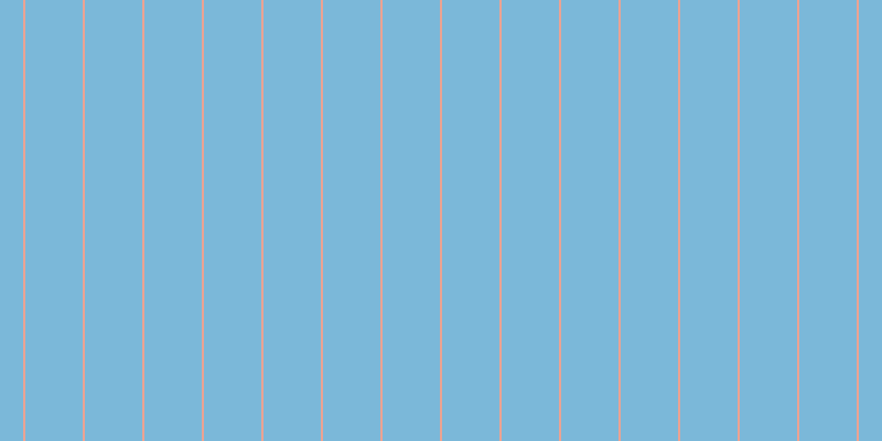 #7bb8d9, #eba393 vertical lines, two pixels wide, fifty-two pixels apart