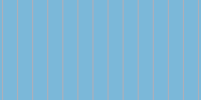 #7bb8d9, #eba393 vertical lines, two pixels wide, fifty-eight pixels apart