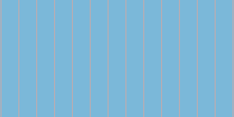 #7bb8d9, #eba393 vertical lines, two pixels wide, fifty-nine pixels apart