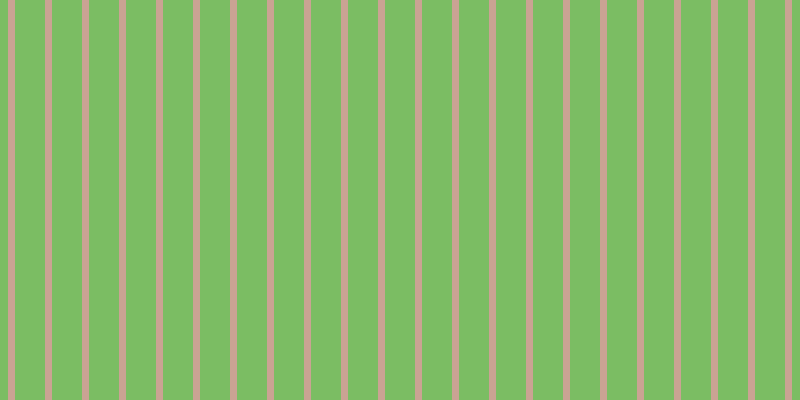 #7bbd63, #caa393 vertical lines, seven pixels wide, thirty pixels apart