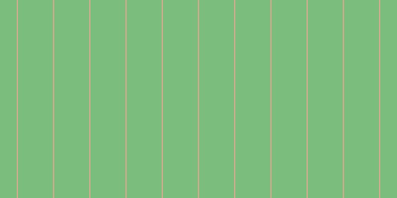#7bbd7d, #eba393 vertical lines, two pixels wide, seventy-one pixels apart