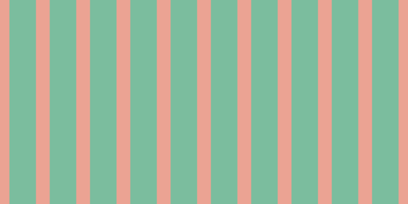 #7bbd9e, #eba393 vertical lines, twenty-seven pixels wide, fifty-two pixels apart