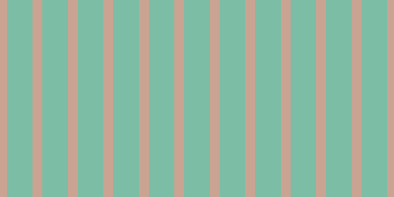 #7bbda5, #caa393 vertical lines, twenty pixels wide, fifty-two pixels apart