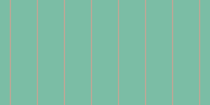 #7bbda5, #caa393 vertical lines, four pixels wide, ninety-nine pixels apart