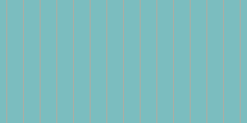 #7bbdbf, #caa393 vertical lines, two pixels wide, fifty-two pixels apart
