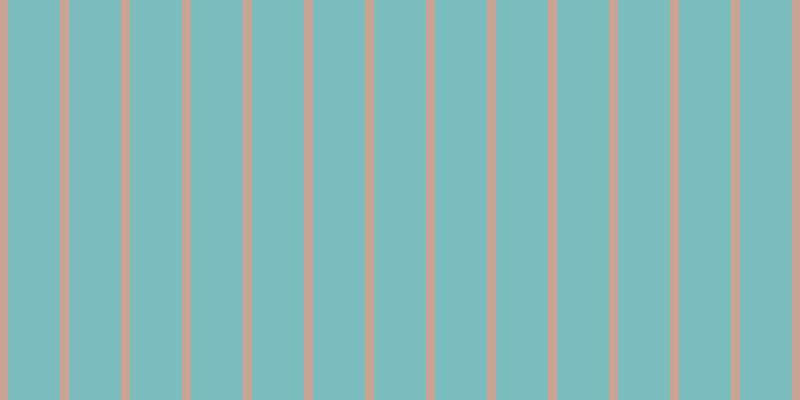 #7bbdbf, #caa393 vertical lines, nine pixels wide, fifty-two pixels apart