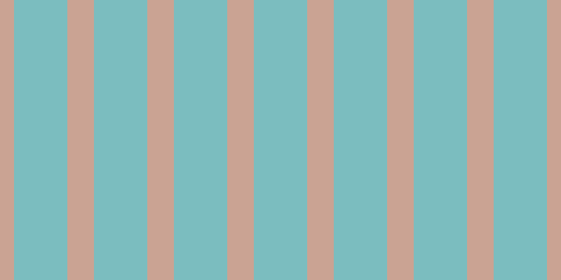 #7bbdbf, #caa393 vertical lines, thirty-eight pixels wide, seventy-six pixels apart