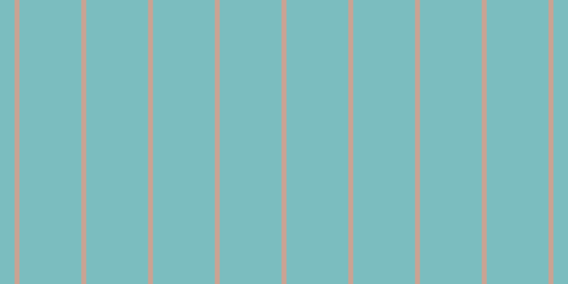 #7bbdbf, #caa393 vertical lines, seven pixels wide, eighty-seven pixels apart