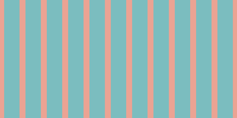 #7bbdbf, #eba393 vertical lines, twenty pixels wide, fifty-two pixels apart