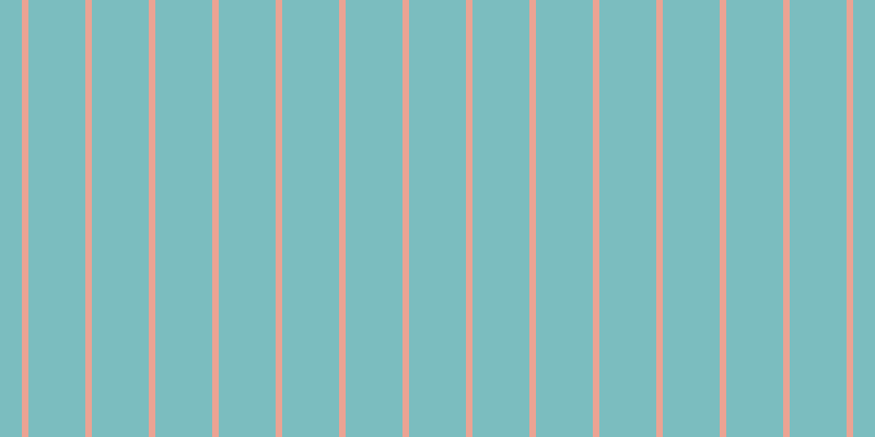 #7bbdbf, #eba393 vertical lines, six pixels wide, fifty-two pixels apart