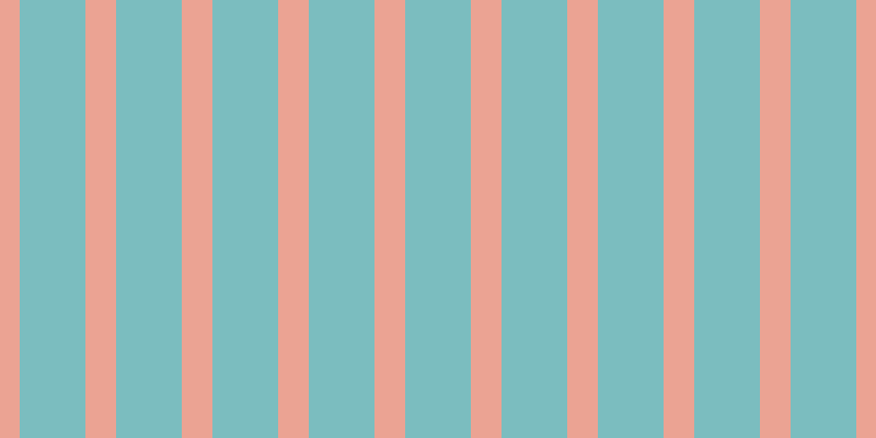 #7bbdbf, #eba393 vertical lines, twenty-eight pixels wide, sixty pixels apart