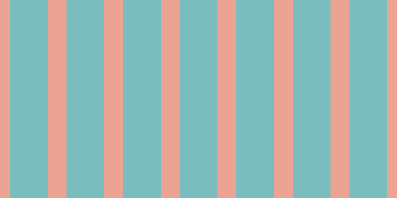 #7bbdbf, #eba393 vertical lines, thirty-eight pixels wide, seventy-six pixels apart