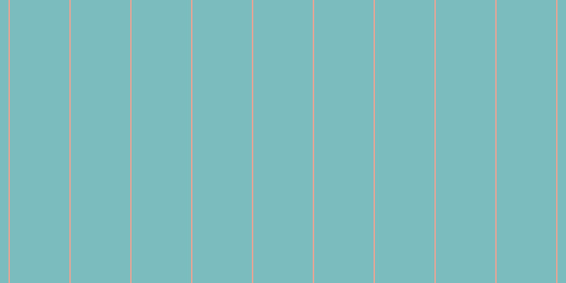 #7bbdbf, #eba393 vertical lines, two pixels wide, eighty-four pixels apart