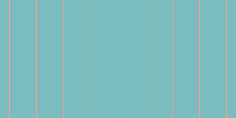 #7bbdbf, #eba393 vertical lines, two pixels wide, ninety pixels apart