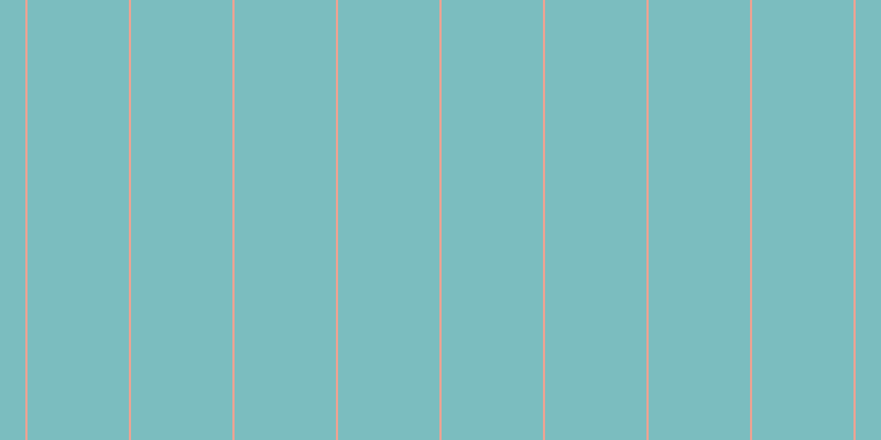 #7bbdbf, #eba393 vertical lines, two pixels wide, ninety-two pixels apart