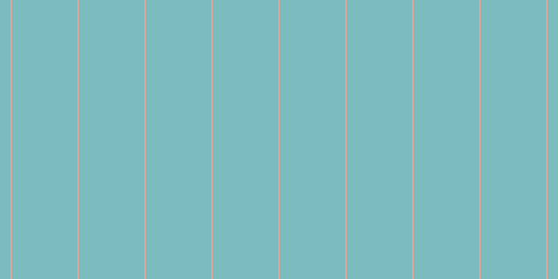 #7bbdbf, #eba393 vertical lines, two pixels wide, ninety-four pixels apart