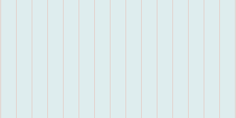 #7bbdbf (25%), #eba393 vertical lines, one pixels wide, fifty-two pixels apart