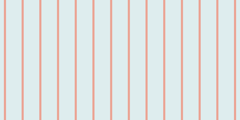 #7bbdbf (25%), #eba393 vertical lines, seven pixels wide, fifty-two pixels apart