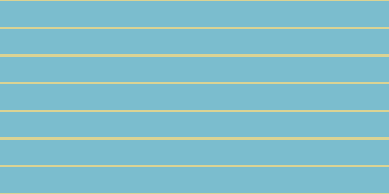 #7bbdce, #dbd393 horizontal lines, five pixels wide, fifty-two pixels apart