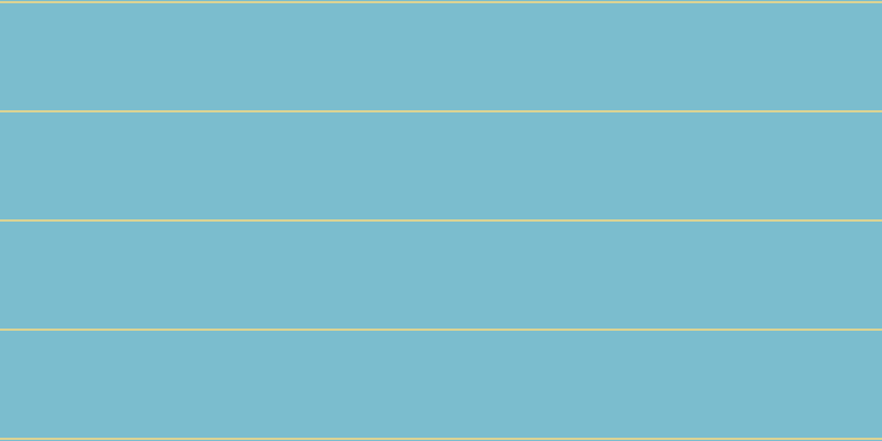 #7bbdce, #dbd393 horizontal lines, two pixels wide, ninety-seven pixels apart