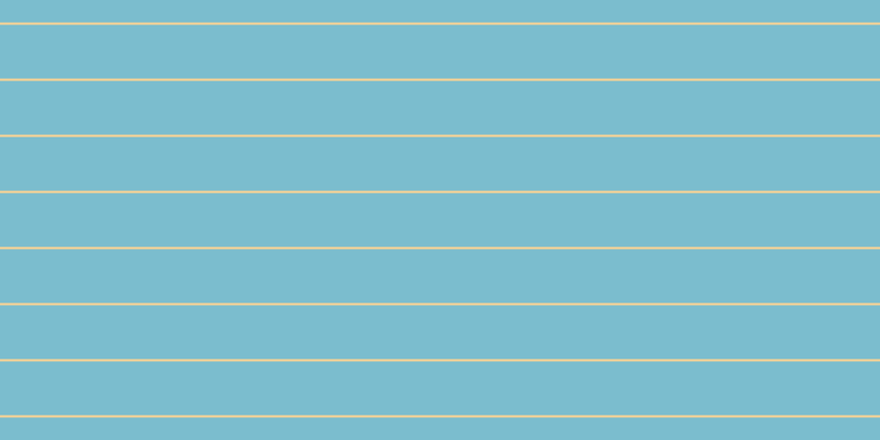 #7bbdce, #fcd393 horizontal lines, two pixels wide, forty-nine pixels apart