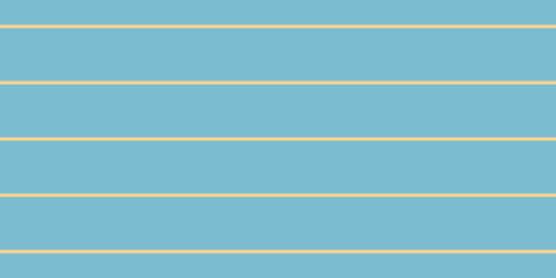 #7bbdce, #fcd393 horizontal lines, five pixels wide, seventy-six pixels apart