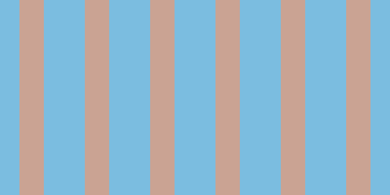 #7bbde0, #caa393 vertical lines, fifty pixels wide, eighty-four pixels apart