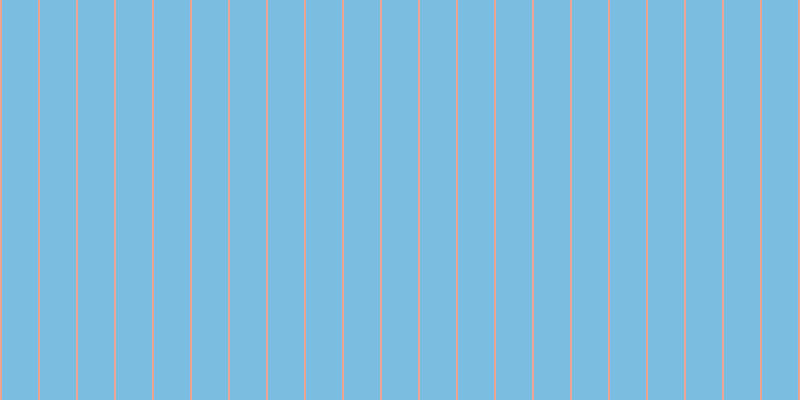 #7bbde0, #eba393 vertical lines, two pixels wide, thirty-six pixels apart