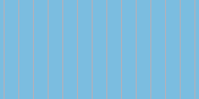 #7bbde0, #eba393 vertical lines, two pixels wide, fifty-seven pixels apart
