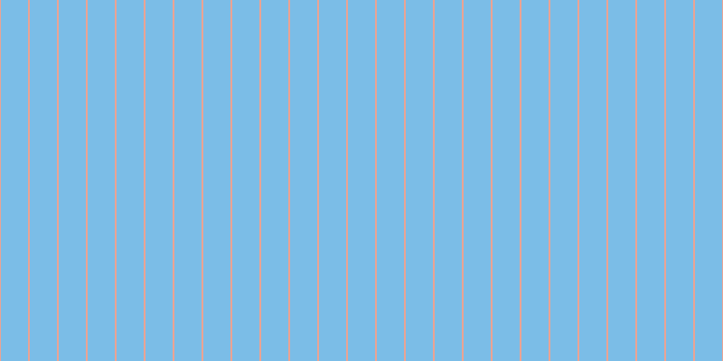 #7bbde7, #eba393 vertical lines, two pixels wide, thirty pixels apart