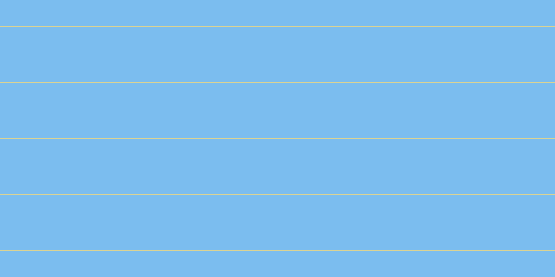 #7bbdef, #dbd393 horizontal lines, two pixels wide, seventy-nine pixels apart