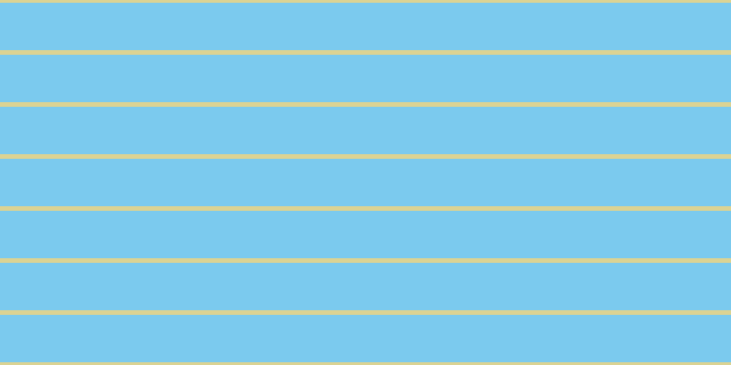 #7bcaee, #dbd393 horizontal lines, five pixels wide, fifty-two pixels apart