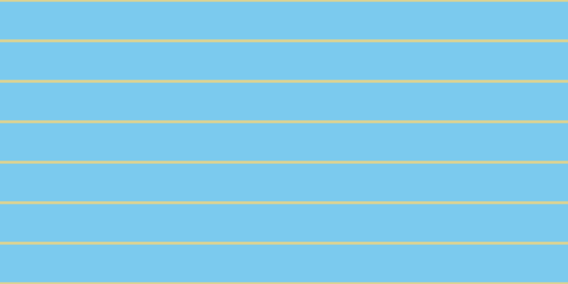 #7bcaee, #dbd393 horizontal lines, four pixels wide, fifty-three pixels apart