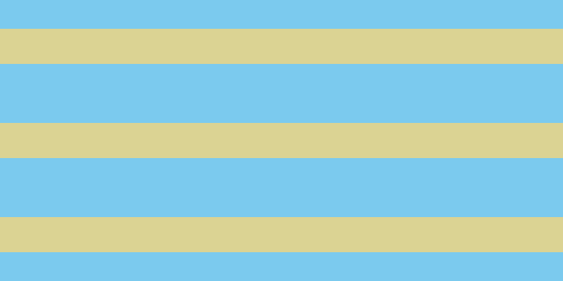 #7bcaee, #dbd393 horizontal lines, fifty pixels wide, eighty-four pixels apart