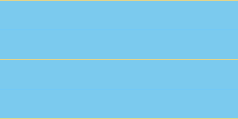 #7bcaee, #dbd393 horizontal lines, two pixels wide, ninety-seven pixels apart
