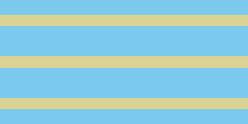#7bcaee, #dbd393 horizontal lines, thirty-seven pixels wide, ninety-seven pixels apart