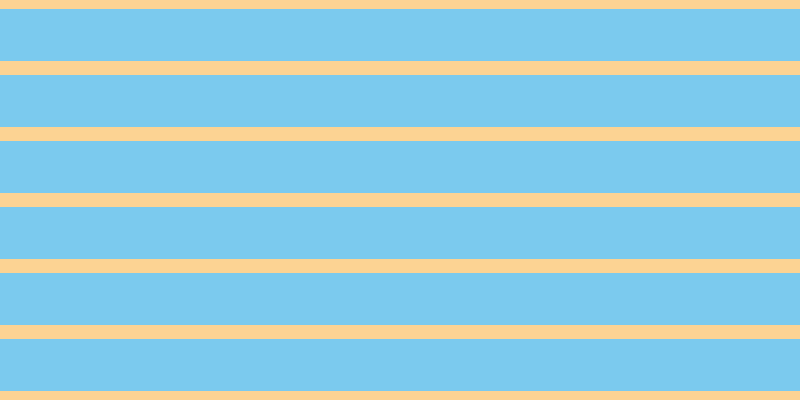 #7bcaee, #fcd393 horizontal lines, fourteen pixels wide, fifty-two pixels apart