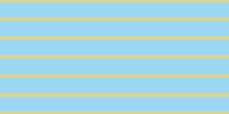 #7bcaee (75%), #dbd393 horizontal lines, fourteen pixels wide, fifty-two pixels apart
