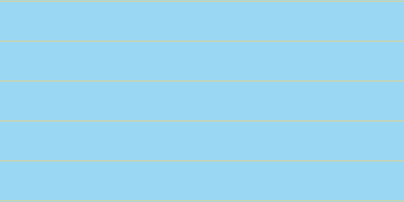 #7bcaee (75%), #dbd393 horizontal lines, two pixels wide, seventy-seven pixels apart