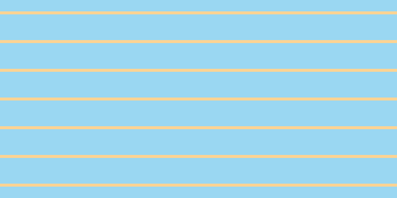 #7bcaee (75%), #fcd393 horizontal lines, six pixels wide, fifty-two pixels apart