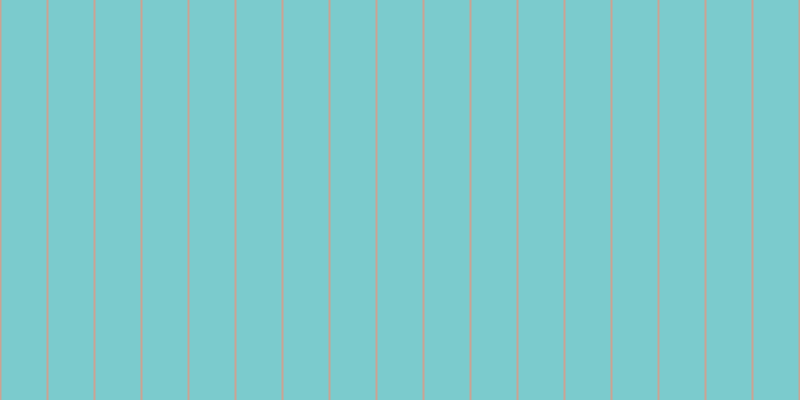 #7bcbcd, #caa393 vertical lines, two pixels wide, forty-five pixels apart