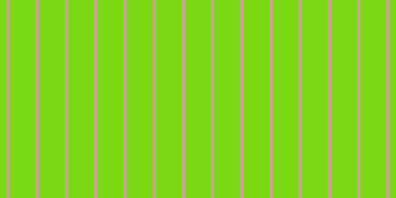 #7bd913, #caa393 vertical lines, seven pixels wide, fifty-two pixels apart