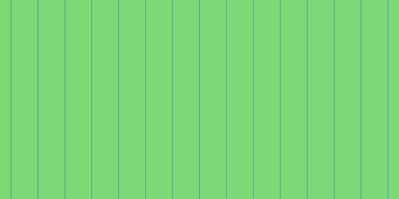 #7bd976, #67a393 vertical lines, two pixels wide, fifty-two pixels apart