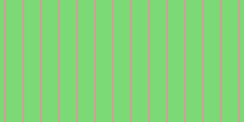 #7bd976, #caa393 vertical lines, seven pixels wide, fifty-two pixels apart