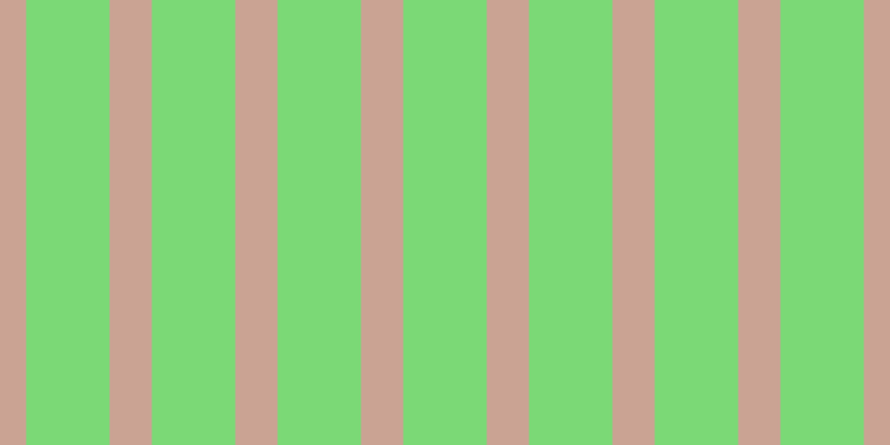 #7bd976, #caa393 vertical lines, thirty-eight pixels wide, seventy-five pixels apart