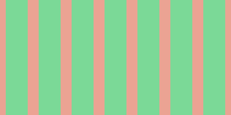 #7bd997, #eba393 vertical lines, thirty-eight pixels wide, seventy-six pixels apart